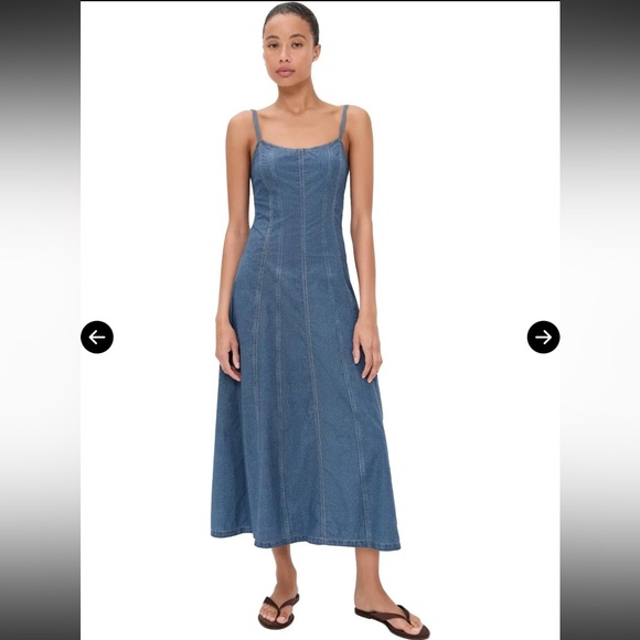 NWT Rag & Bone Miramar Poplin Melody Midi/Maxi Dress $328 Size 12 - Picture 1 of 9